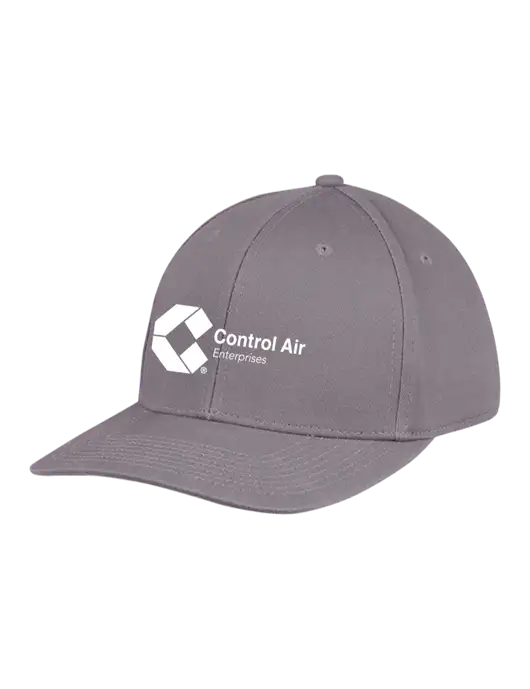 Premium Modern Structured Twill Charcoal Snapback Cap w/Control Air Enterprises Logo