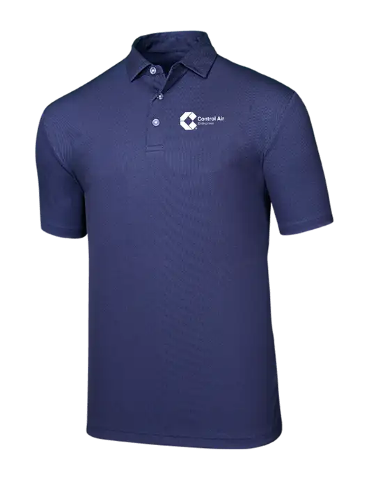 Callaway Birdseye Navy Polo w/Control Air Enterprises Logo