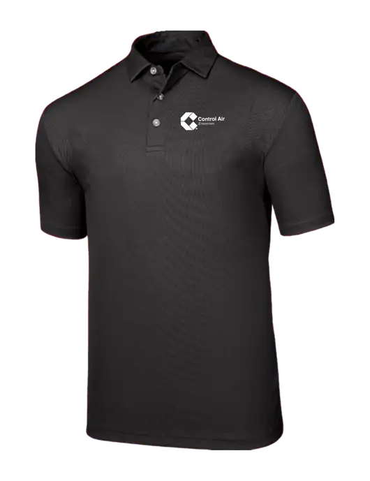 Callaway Birdseye Black Polo w/Control Air Enterprises Logo
