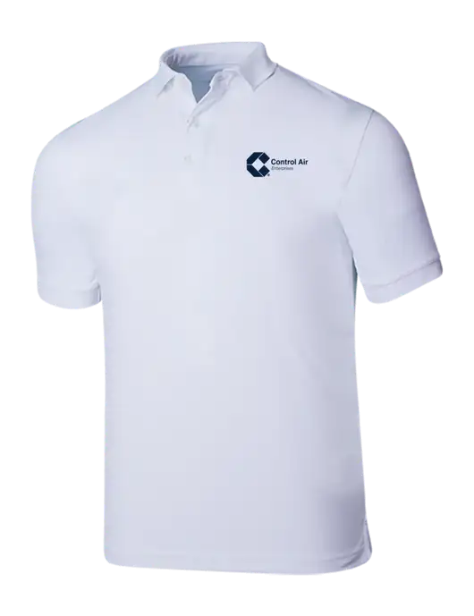 Callaway Ottoman Bright White Polo w/Control Air Enterprises Logo
