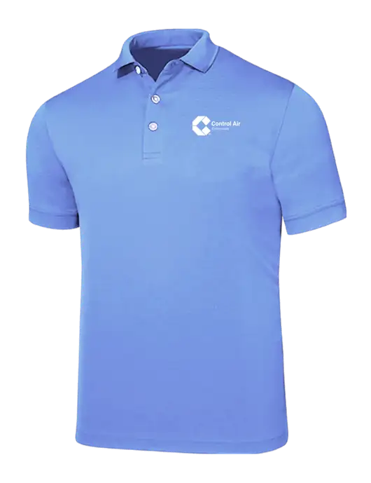 Callaway Ottoman Light Blue Polo w/Control Air Enterprises Logo