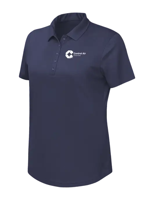 Callaway Womens Birdseye Navy Polo w/Control Air Enterprises Logo