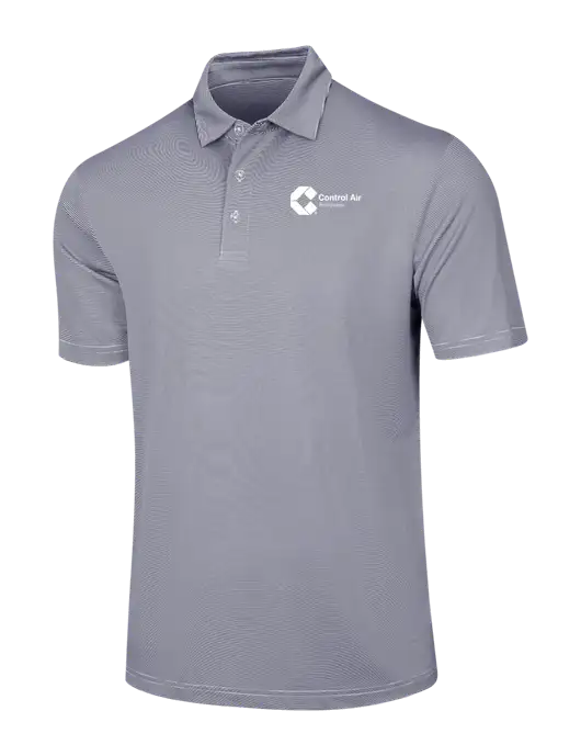 Callaway Navy Fine Line Stripe Polo w/Control Air Enterprises Logo
