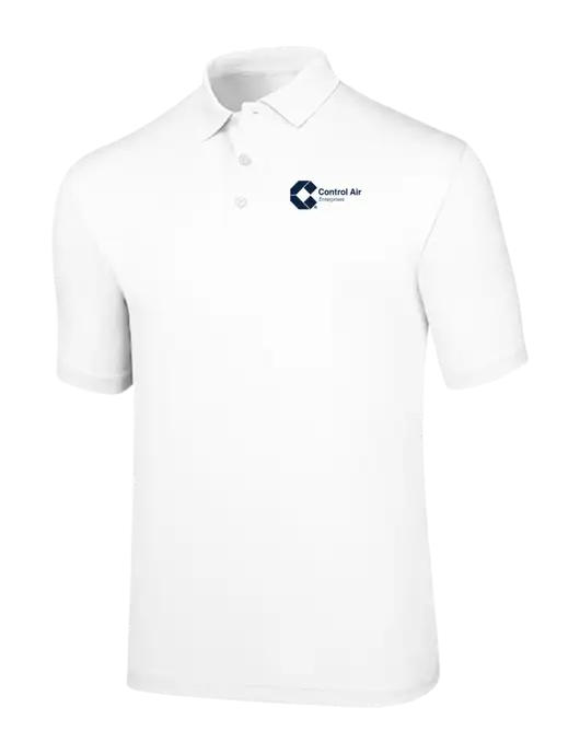 Callaway Opti-Dri White Chev Polo w/Control Air Enterprises Logo