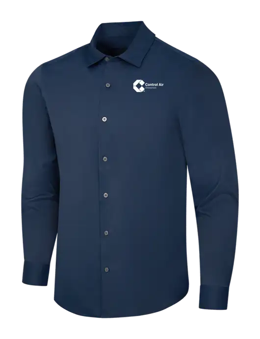 Navy City Stretch Shirt w/Control Air Enterprises Logo