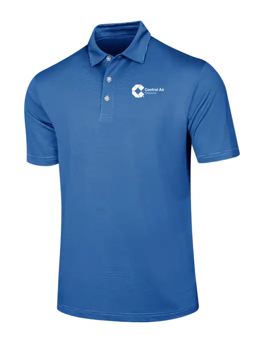 Callaway Royal Blue Fine Line Stripe Polo w/Control Air Enterprises Logo