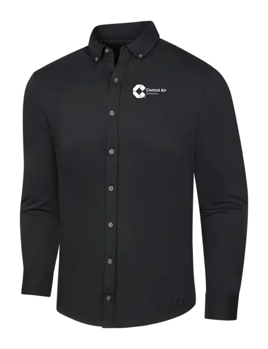 OGIO Blacktop Modern Code Stretch Button-Up Shirt w/Control Air Enterprises Logo