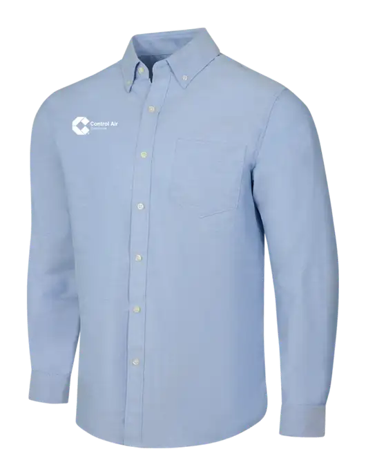 Light Blue SuperPro Oxford Shirt w/Control Air Enterprises Logo