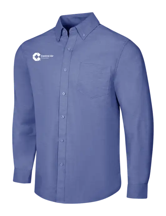 Navy SuperPro Oxford Shirt w/Control Air Enterprises Logo