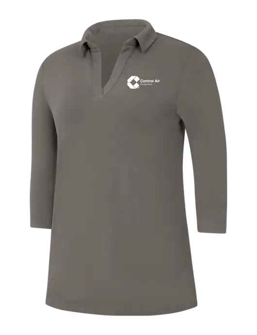 Womens Dark Grey Luxe Knit Tunic w/Control Air Enterprises Logo