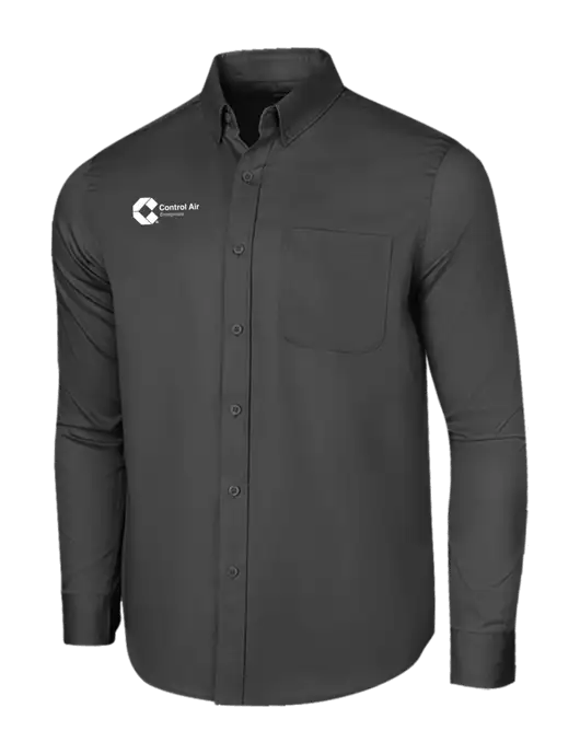 Long Sleeve Dark Grey Superpro React Twill Shirt w/Control Air Enterprises Logo