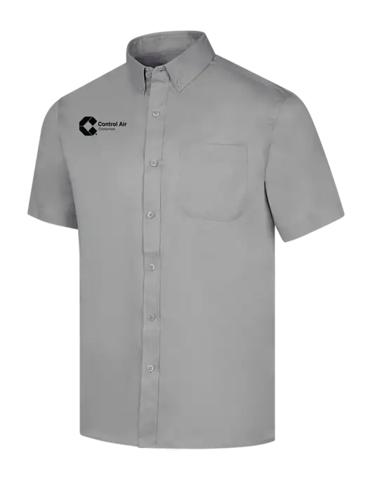 Short Sleeve Light Grey Superpro React Twill Shirt w/Control Air Enterprises Logo