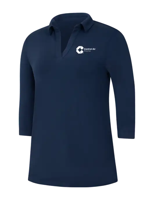 Navy Womens Luxe Knit Tunic w/Control Air Enterprises Logo