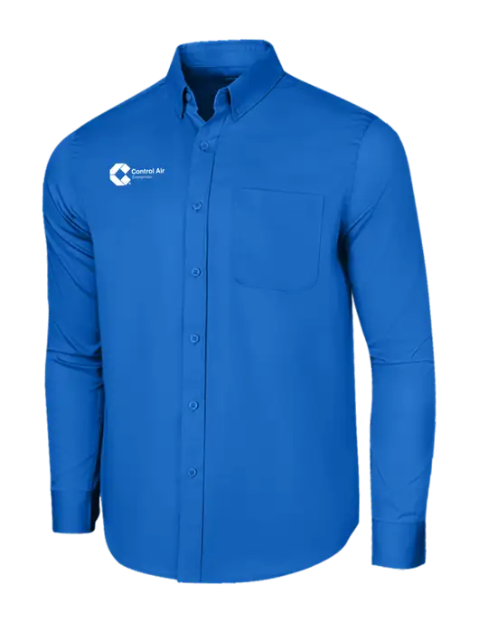 Long Sleeve Royal Blue Superpro React Twill Shirt w/Control Air Enterprises Logo