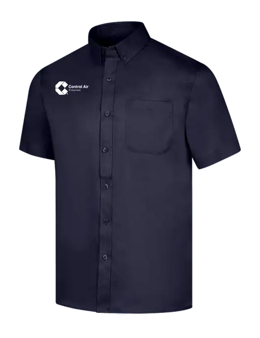 Short Sleeve Navy Superpro React Twill Shirt w/Control Air Enterprises Logo