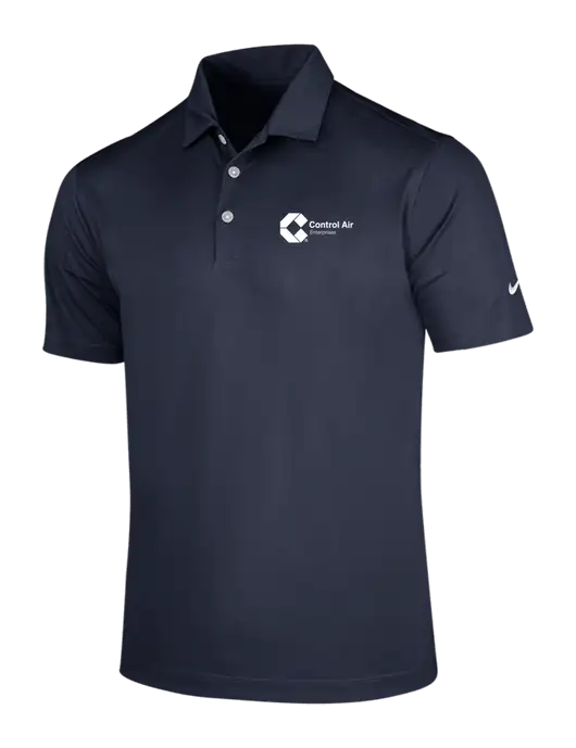 NIKE Dark Navy Dri-Fit Vertical Mesh Polo w/Control Air Enterprises Logo