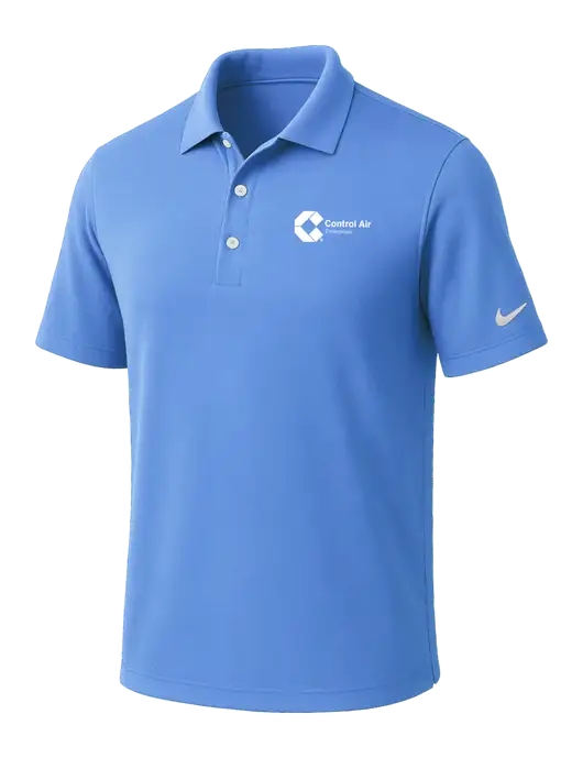 NIKE Carolina Blue Dri-Fit Micro Pique Polo w/Control Air Enterprises Logo