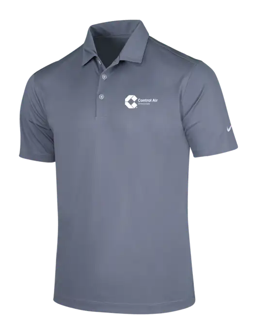 NIKE Medium Grey Dri-Fit Vertical Mesh Polo w/Control Air Enterprises Logo