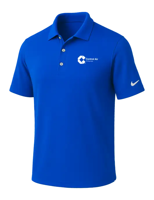 NIKE Royal Dri-Fit Micro Pique Polo w/Control Air Enterprises Logo