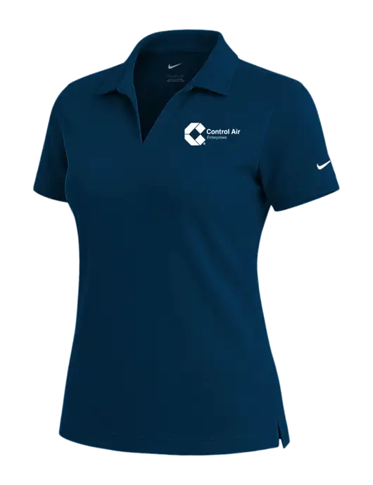 NIKE Navy Womens Dri-Fit Micro Pique Polo w/Control Air Enterprises Logo