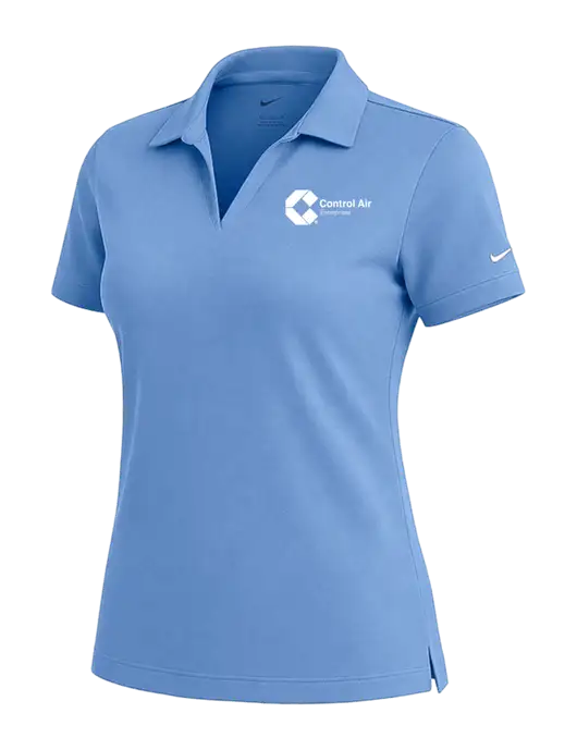 NIKE Carolina Blue Womens Dri-Fit Micro Pique Polo w/Control Air Enterprises Logo