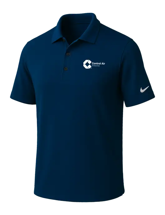 NIKE Navy Dri-Fit Micro Pique Polo w/Control Air Enterprises Logo
