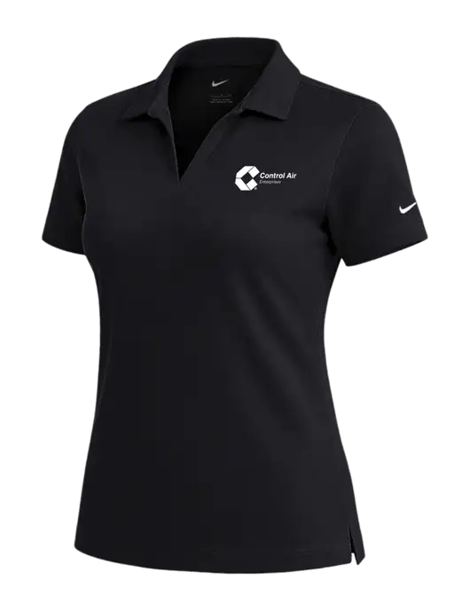 NIKE Black Womens Dri-Fit Micro Pique Polo w/Control Air Enterprises Logo
