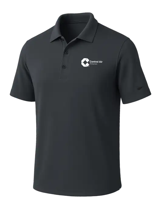 NIKE Dark Grey Dri-Fit Micro Pique Polo w/Control Air Enterprises Logo