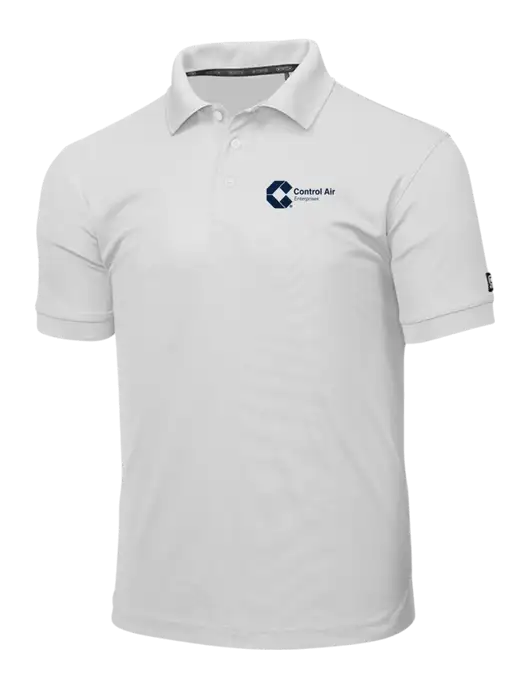 OGIO Bright White Caliber 2.0 Polo w/Control Air Enterprises Logo