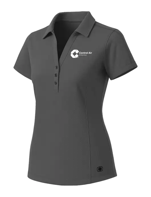OGIO Womens Medium Grey ONYX Polo w/Control Air Enterprises Logo