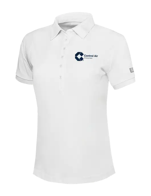 OGIO Womens Bright White Jewel Polo w/Control Air Enterprises Logo