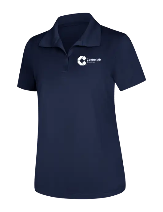 Womens Navy Micropique Sport-Wick Polo w/Control Air Enterprises Logo