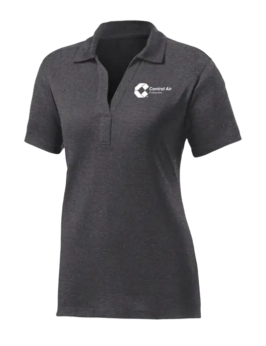 Womens Dark Grey Heather Contender Polo w/Control Air Enterprises Logo