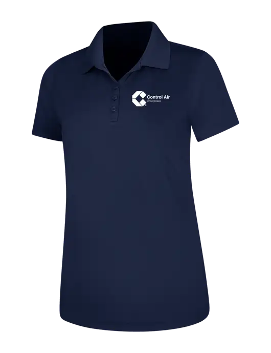 Dark Navy Womens Dry Zone UV Mesh Polo w/Control Air Enterprises Logo