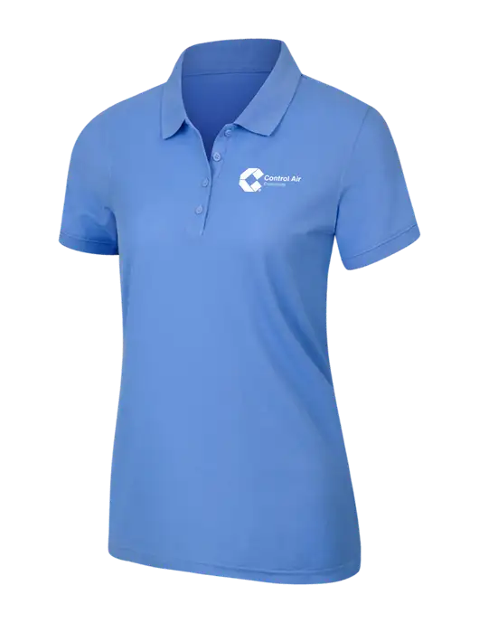 Carolina Blue Womens Core Classic Pique Polo w/Control Air Enterprises Logo