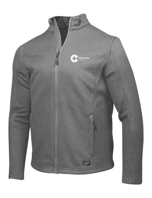 OGIO Medium Grey Grit Fleece Jacket w/Control Air Enterprises Logo