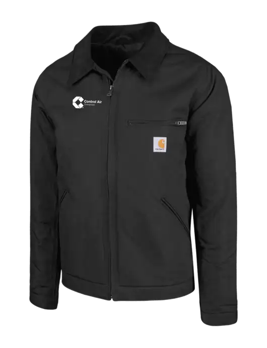 Carhartt Black Duck Detroit Jacket w/Control Air Enterprises Logo