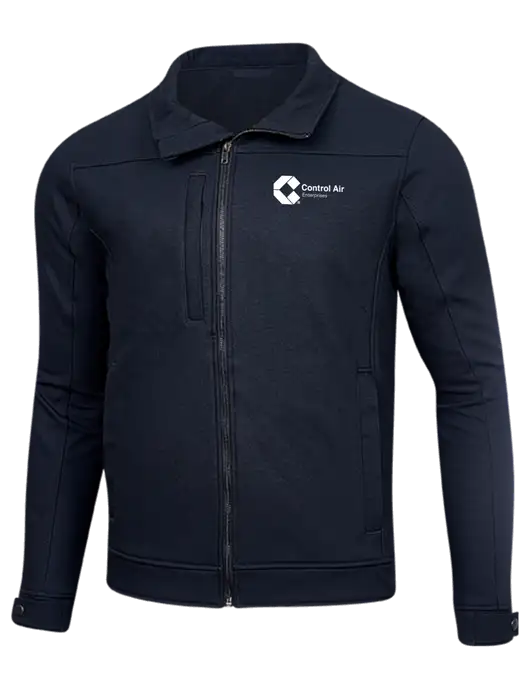 Cornerstone Navy Duck Bonded Soft Shell Jacket w/Control Air Enterprises Logo