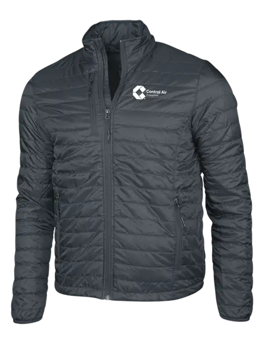 Dark Grey Puffy Packable Jacket w/Control Air Enterprises Logo