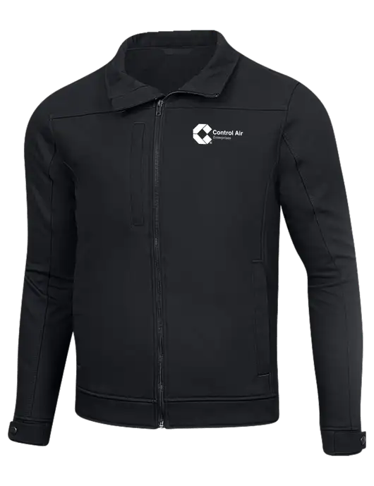 Cornerstone Charcoal Duck Bonded Soft Shell Jacket w/Control Air Enterprises Logo