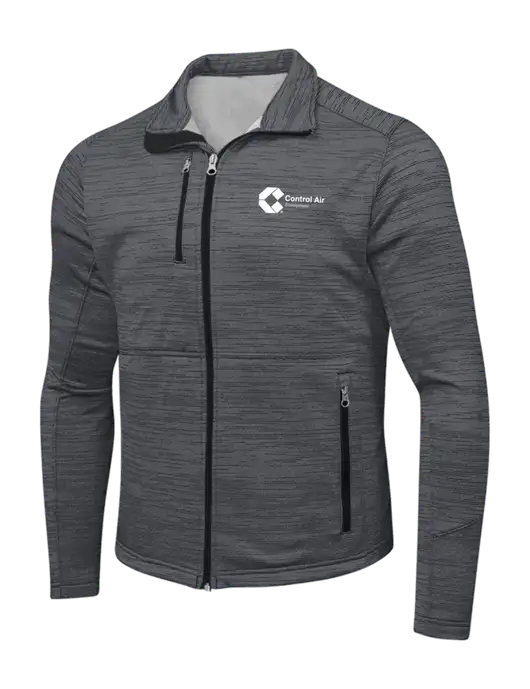Dark Grey Digi Stripe Fleece Jacket w/Control Air Enterprises Logo