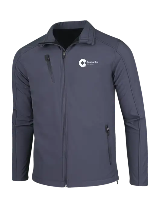Dark Grey Welded Softshell Jacket w/Control Air Enterprises Logo