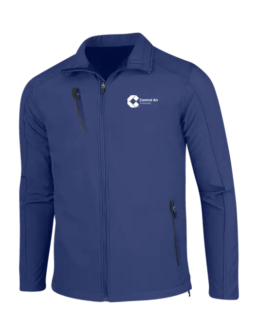 Dark Royal Welded Softshell Jacket w/Control Air Enterprises Logo