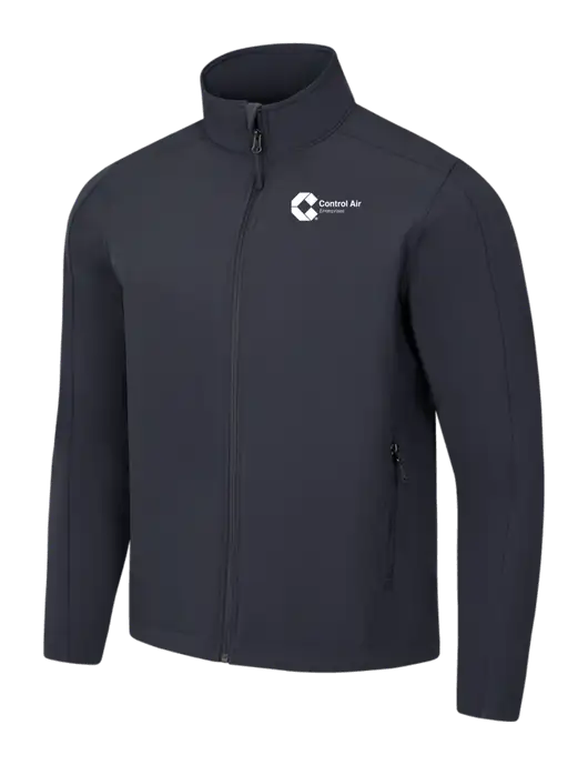 Charcoal Grey Core Soft Shell Jacket w/Control Air Enterprises Logo
