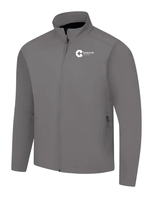 Medium Grey Core Soft Shell Jacket w/Control Air Enterprises Logo