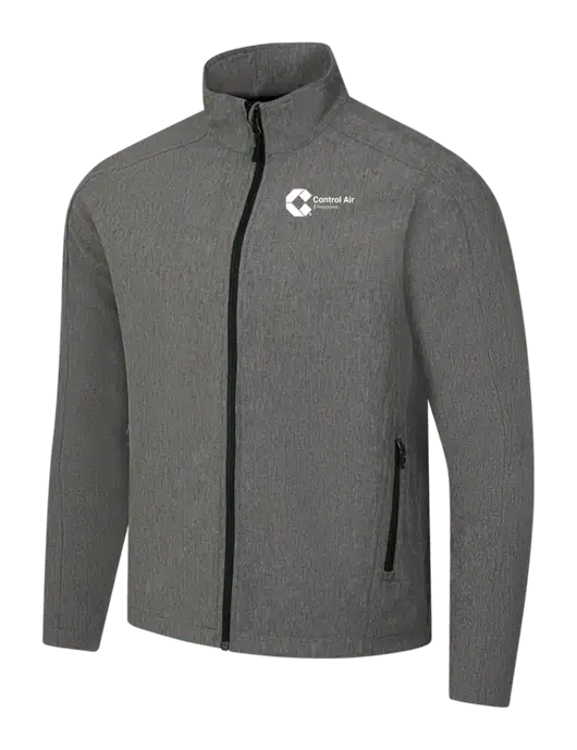 Medium Grey Heather Core Soft Shell Jacket w/Control Air Enterprises Logo