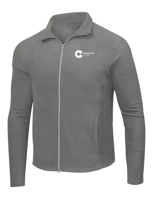 Medium Grey Microfleece Jacket w/Control Air Enterprises Logo