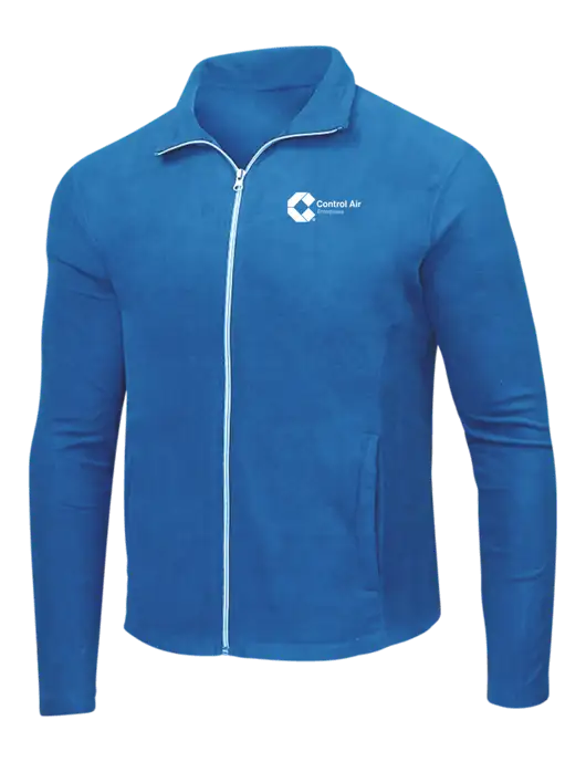 Light Royal Microfleece Jacket w/Control Air Enterprises Logo