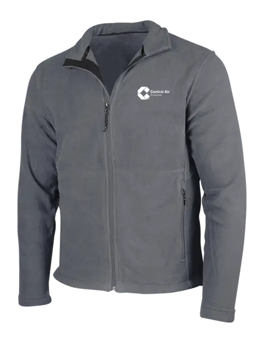 Medium Grey Fleece Jacket w/Control Air Enterprises Logo