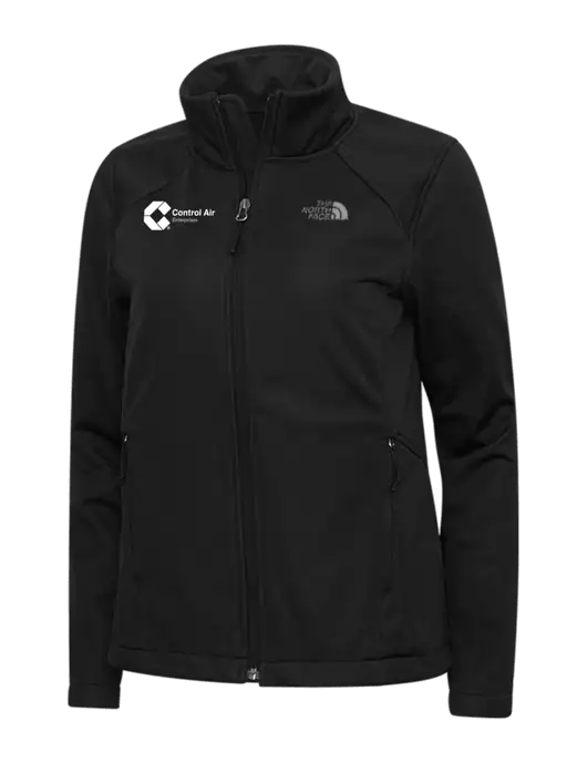 North Face Womens Black Ridgewall Soft Shell Jacket w/Control Air Enterprises Logo